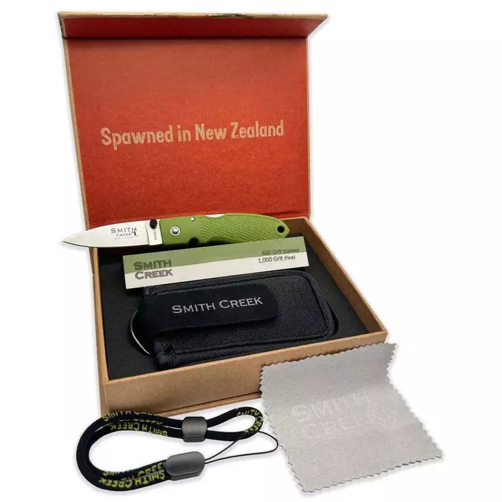 Smith Creek Pike Tooth Folding Knife Kit Moss Green - Foldable Knives - 860008500083 - 1