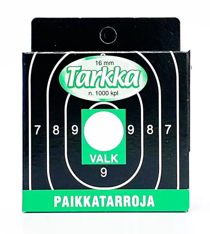 Tarkka Paikkatarra 16mm Valkoinen - Shooting Stickers - 6410362412153 - 1