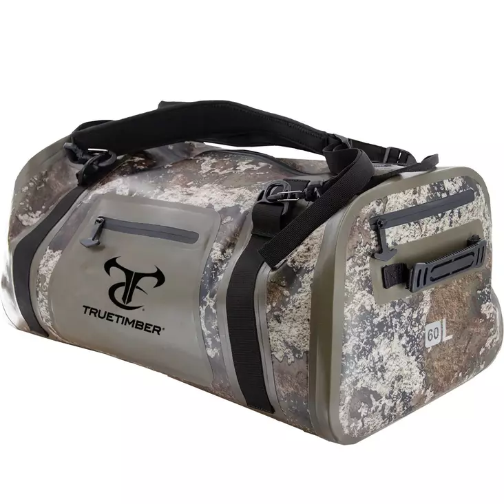 TrueTimber MistRiver Welded Dry Duffel 75L Strata/Olive/Black - Gear bags - 840194723763 - 1
