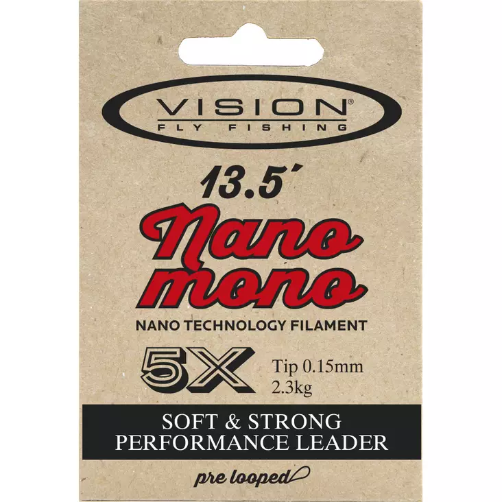 Vision Nano Mono Leader 13'5'' - Nylon Leaders - 6417512817523 - 2