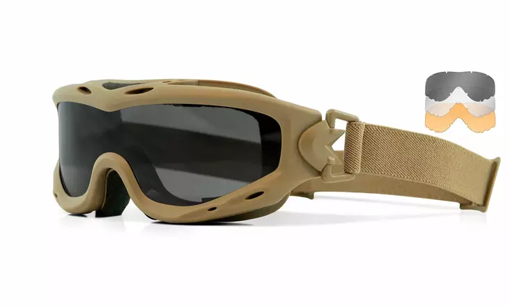 Wiley X Spear Grey & Clear & Light Rust - Shooting Glasses - 712316060493 - 2