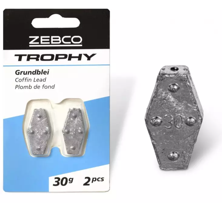 Zebco Trophy Coffin Lead 2pcs - Jig Heads - 4029569270293 - 1
