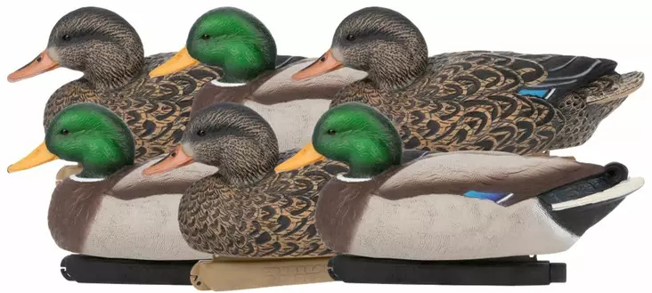 Zink Mallard Floater Decoys 6-pack - Decoys - 888151061183 - 1