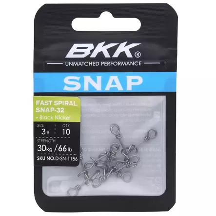 BKK Fast Spiral Snap-32 - Snaps and Swivels - 6941780954364 - 2