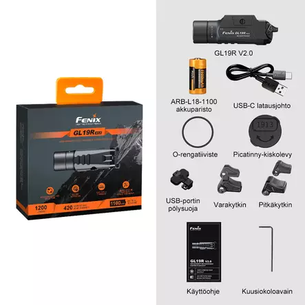 Fenix GL19R V2.0 1200 Lumen - Rifle Weapon Lights - 6942870311524 - 2