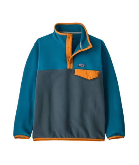 Patagonia Kids Lightweight Synch Snap-T Pullover Summit Blue - Fleece Shirts - 198077962014 - 1