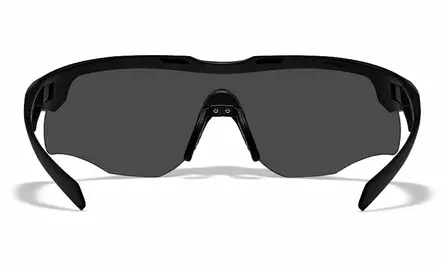 Wiley X WX Rogue Comm Grey & Clear & Light Rust - Matte Black - Shooting Glasses - 712316124324 - 2