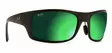 Maui Jim Haleakala - Matte Black Frame with Green Mirror Lens - Plastic Lenses - MM419-044 - 1