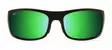 Maui Jim Haleakala - Matte Black Frame with Green Mirror Lens - Plastic Lenses - MM419-044 - 2