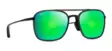Maui Jim Keokea - Translucent Grey Frame with Green Mirror Lens - Plastic Lenses - 603429065874 - 1