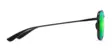Maui Jim Keokea - Translucent Grey Frame with Green Mirror Lens - Plastic Lenses - 603429065874 - 3