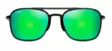Maui Jim Keokea - Translucent Grey Frame with Green Mirror Lens - Plastic Lenses - 603429065874 - 2