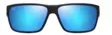 Maui Jim Uila Black Matte Blue Hawaii - Glass Lenses - 603429079604 - 2