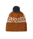 Patagonia Powder Town Beanie Hut Tripper Logo Cinnamon Brown - Beanies - 198077865094 - 1