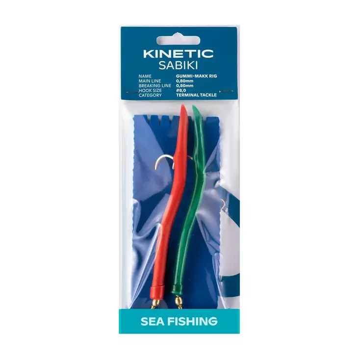 Kinetic Sabiki Gummi-Makk #8/0 - Sabiki & Mackerel Rigs - 5707461302074 - 1