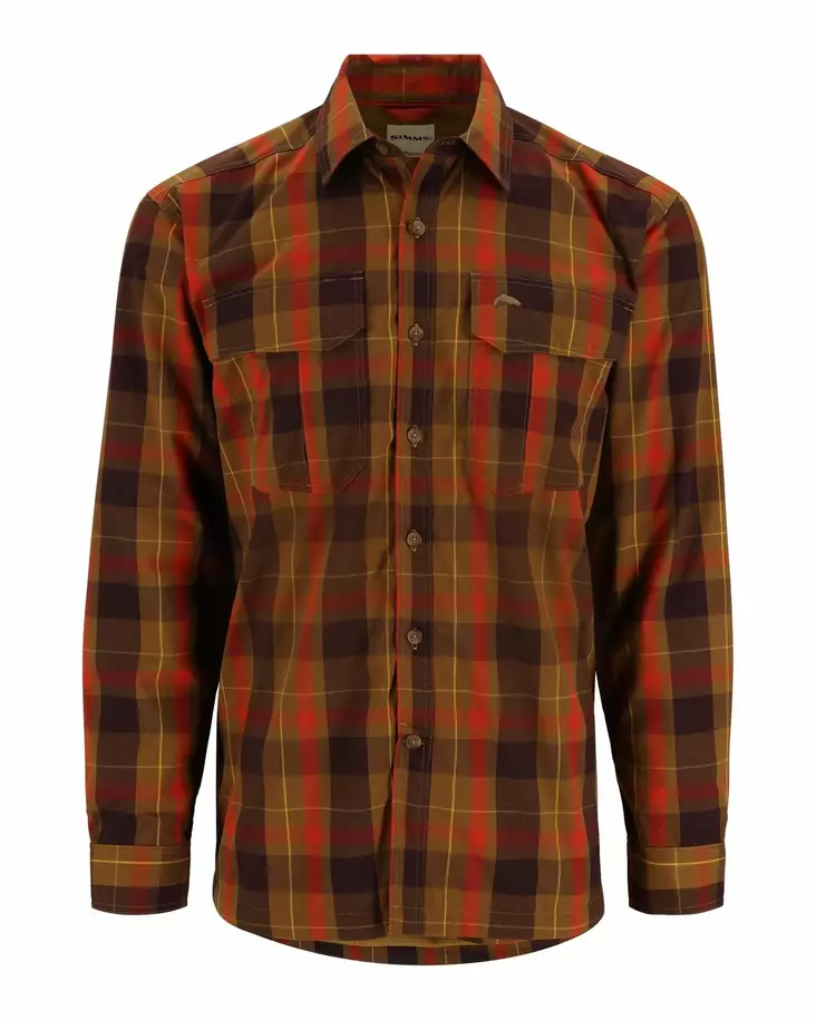 Simms ColdWeather Shirt Bronzeback Logan Plaid - Shirts - 694264654484 - 1