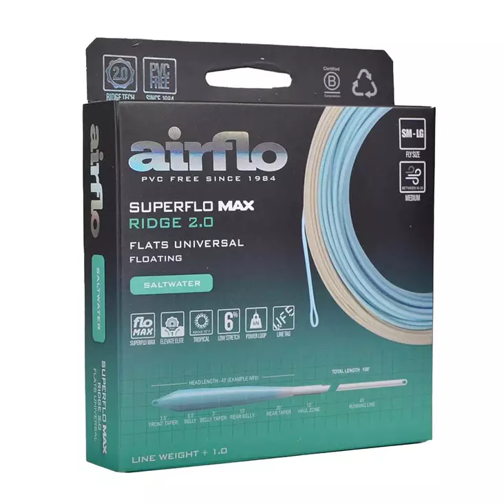 Airflo Superflo Max Ridge 2.0 Flats Universal Intermediate - Sink Tip - 614910106914 - 1