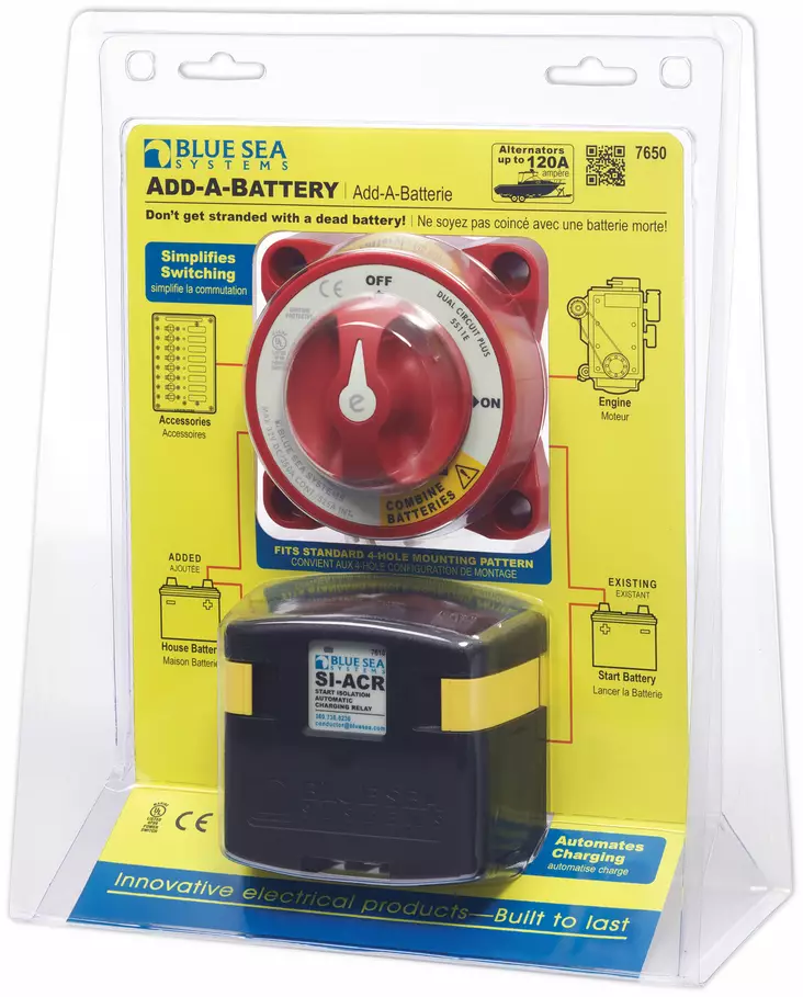 Blue Sea Add-A-Battery Kit - Battery Accessories - 632085076504 - 1