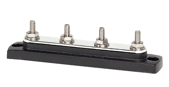 Blue Sea Systems BusBar 4x1 4in-20 Stud Common Bus - Battery Accessories - 632085023034 - 1