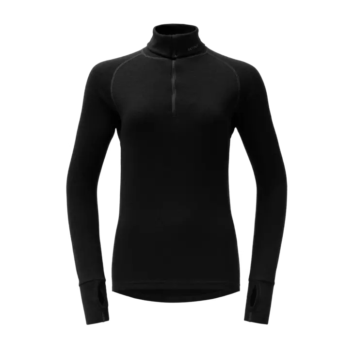 Devold Expedition Merino 235 Zip Neck Women's Black - Under Layer Shirts - 7028567100554 - 1