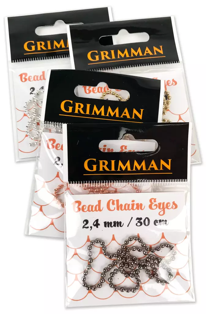 Grimman Bead Chain Eyes 2,4mm Metallic - Weighted Eyes - 11808014 - 1