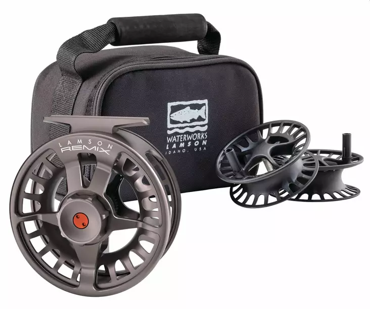 Lamson Remix HD Smoke 3-Pack - Waterworks Lamson Fly Reels - 708332008274 - 1
