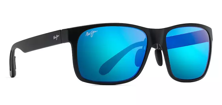 Maui Jim Red Sands - Matte Black Frame with Blue Hawaii Lens - Plastic Lenses - 603429041304 - 1