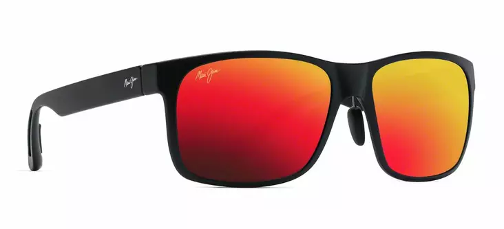Maui Jim Red Sands - Matte Black Frame with Hawaii Lava Lens - Plastic Lenses - MM432-044 - 1