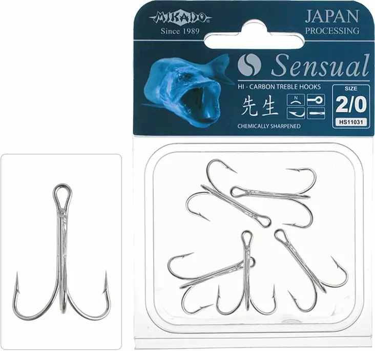 Mikado Sensual Treble Hook Sea - Hooks - 5900637615354 - 1