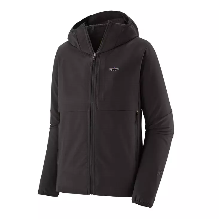 Patagonia Ms R1 TechFace Fitz Roy M BLK - Fleece Shirts - 198077860334 - 1