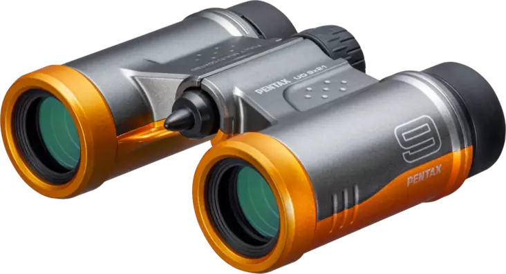 Pentax Binoculars UD 9x21 Gray Orange - Traditional Binoculars - 4549212301834 - 1