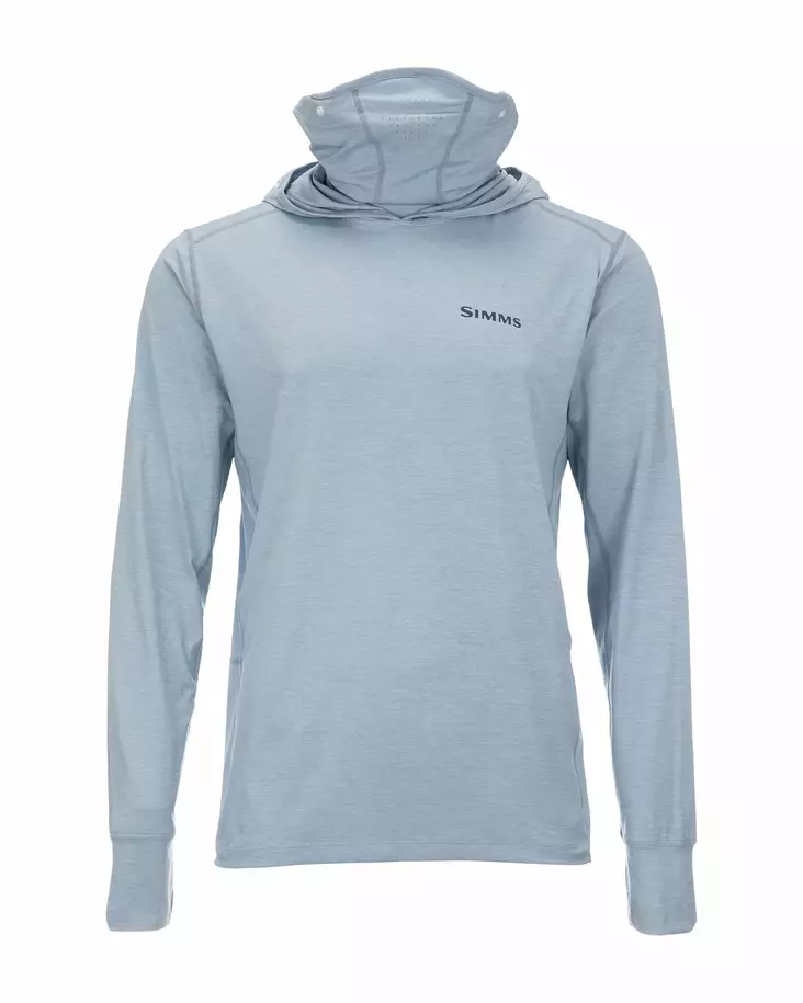 Simms Solarflex Guide Cooling Hoody Steel Blue - Shirts - 694264569764 - 1