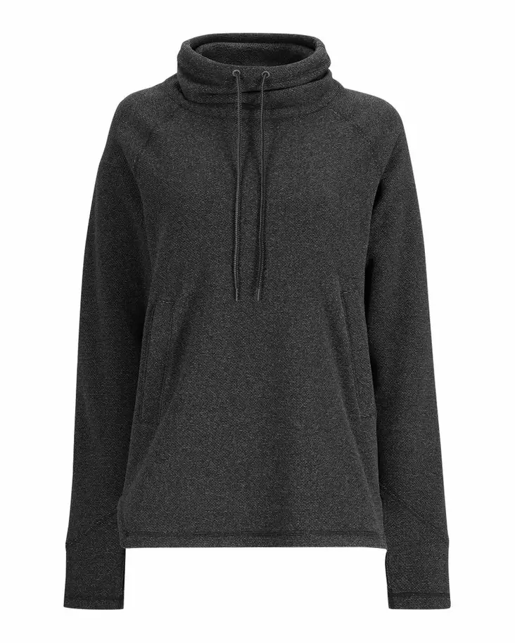Simms Women's Rivershed Sweater Black Heather - Shirts - 694264627334 - 2