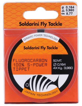 Soldarini Fluocarb 100% s-power 0.185mm - Fluorocarbon Tippets - 8059016751262 - 10