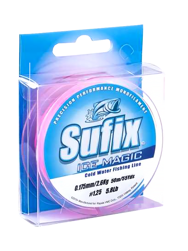 Sufix Ice Magic White Pink - Nylon Lines - 024777721944 - 1