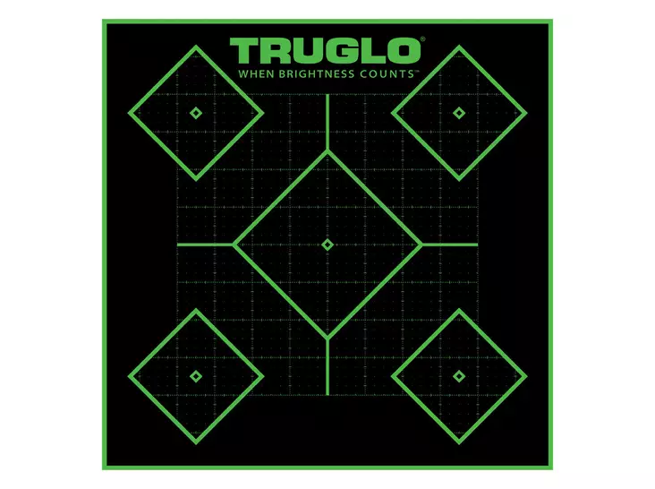 TruGlo Target 5-Diamond 12x12 (6 pcs) - Shooting Targets - 788130019054 - 1