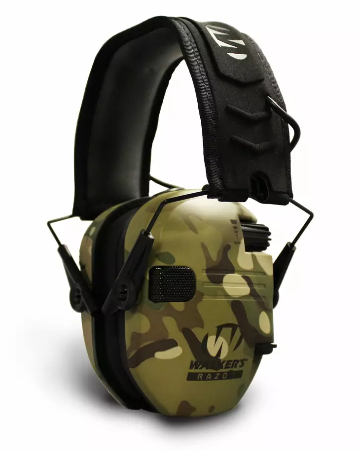 Walker's Razor Slim Electronic Ear Muff Multicamo - Hearing Protection - 888151017814 - 2
