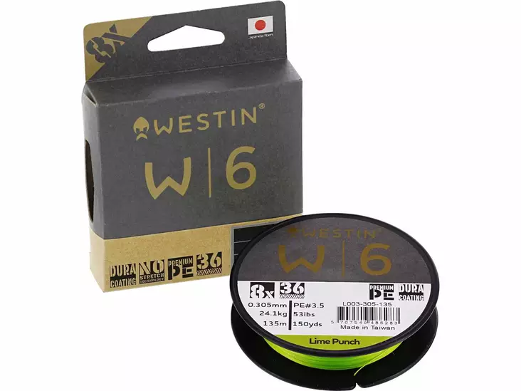 Westin W6 8 braided Lime Punch - Braided Lines - 5707549486214 - 1