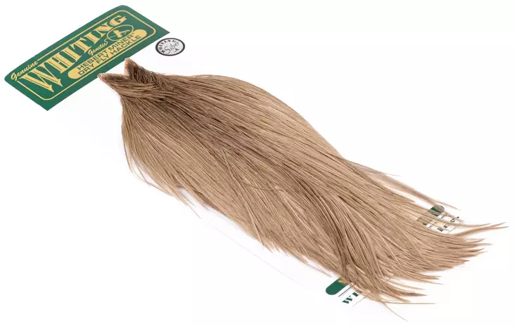 Whiting Hebert Miner Dry Fly Cape Silver Grade Dry fly rooster