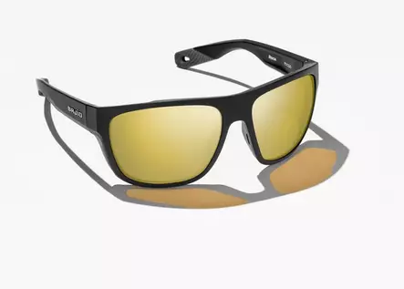 Bajio Las Rocas Black Matte Yellow Mirror Glass - Glass Lenses - 840290913075 - 2