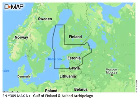 C-MAP LOC-Y309 Gulf of Finland and Aalan - Maps - 9420024192405 - 1