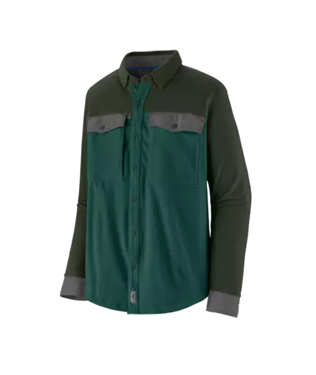 Patagonia M´s Long Sleeve Early Rise Snap Shirt Cascade Green - Shirts - 198077379355 - 1