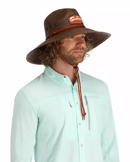 Simms Cutbank Sun Hat Chestnut - Caps, Beanies and Other Hats - 694264596265 - 2