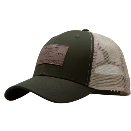 TrueTimber Leather Patch Cap Olive - Headwear - 840194778855 - 1
