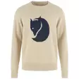 Fjällräven Logo Knit Sweater M Light Beige - Shirts - 7323451199585 - 1