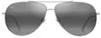 Maui Jim Hauoli XL - Shiny Light Gold Frame with Neutral Grey Lens - Plastic Lenses - 603429080075 - 2