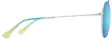 Maui Jim Hauoli XL - Shiny Silver Frame with Blue Hawaii Lens - Plastic Lenses - 603429080105 - 3