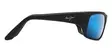 Maui Jim Peahi - Matte Rubber Black Frame with Blue Hawaii Lens - Glass Lenses - 603429041335 - 2