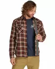 Simms Santee Flannel Mahogany/Tan Camp Plaid - Shirts - 694264581575 - 3