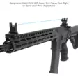 UTG Super Slim Front Sight Manual Flip-up Standard A2 FSP - Iron sights for rifles - 4712274527775 - 5